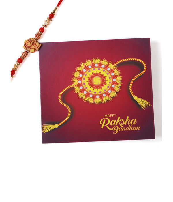 YouBella Rakhi and Greeting Card Combo for Brother